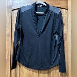 Under Armour Golf 1/2 Zip Pullover black/ gray EUC